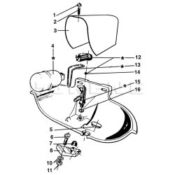 Dobbel drikkekop, stbejern med svmmer.