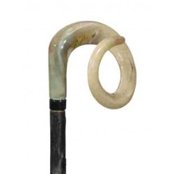 Hyrdestav af hassel med v�dderhorn