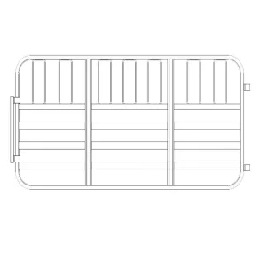 Aluminiumsgrinde 180 cm