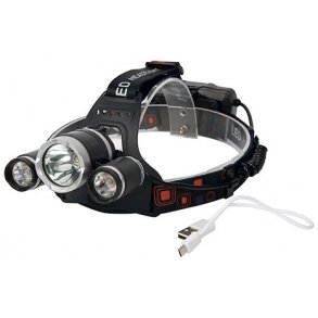 Pandelygte 300 Lumen Genopl. hvid/rd