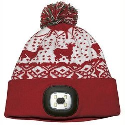 Julestrikhue med LED forlys